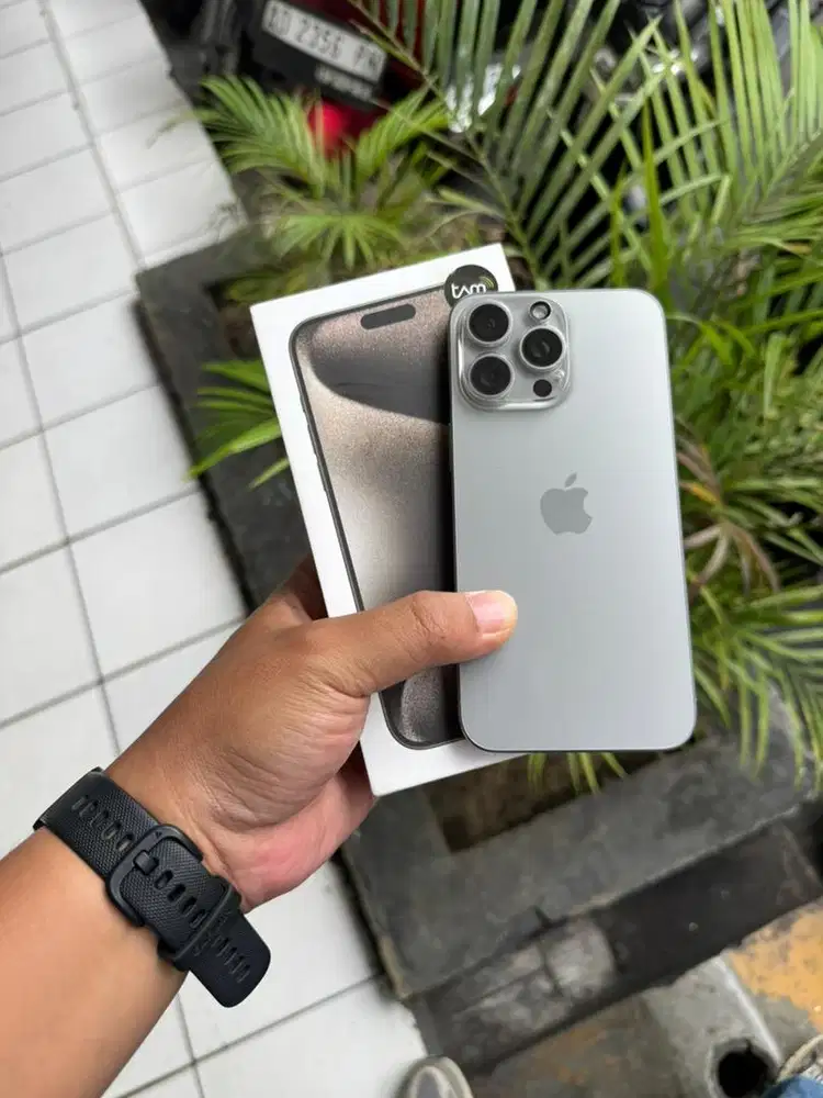 Iphone 15 pro max 256 ibox natural titanium