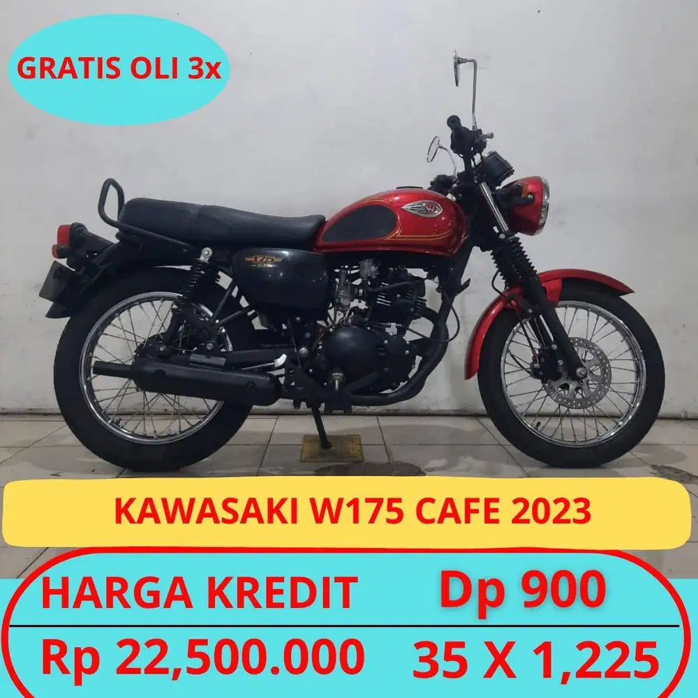 Kawasaki W175 Cafe Garansi Mesin.Gratis Oli 3x.Gratis Servis