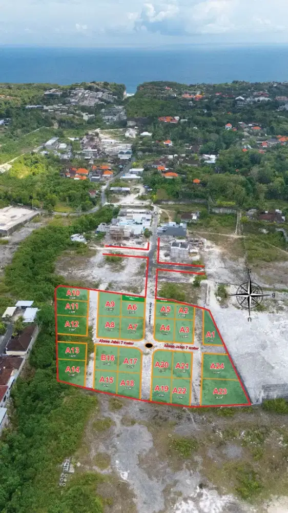 Dijual tanah di pemukiman ubud view tebing