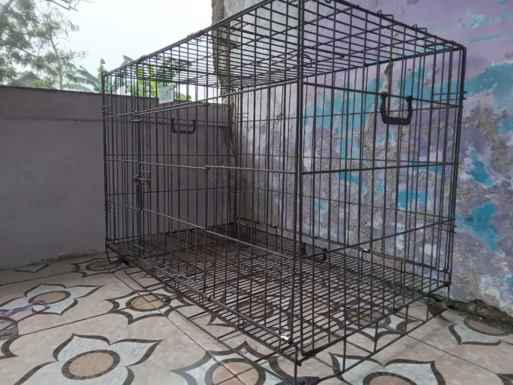 Kandang besi lipat Octagon UK XXL