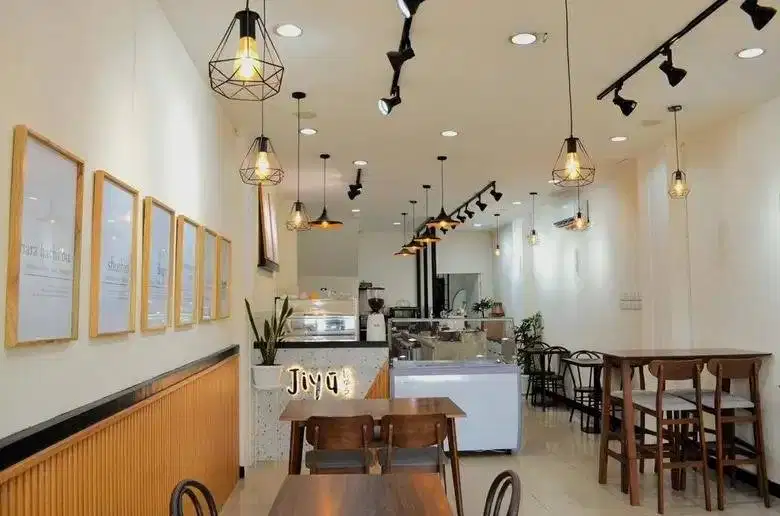 Meja Mesin Kopi Barista dengan Lubang Selang & Ampas – Kondisi Bagus