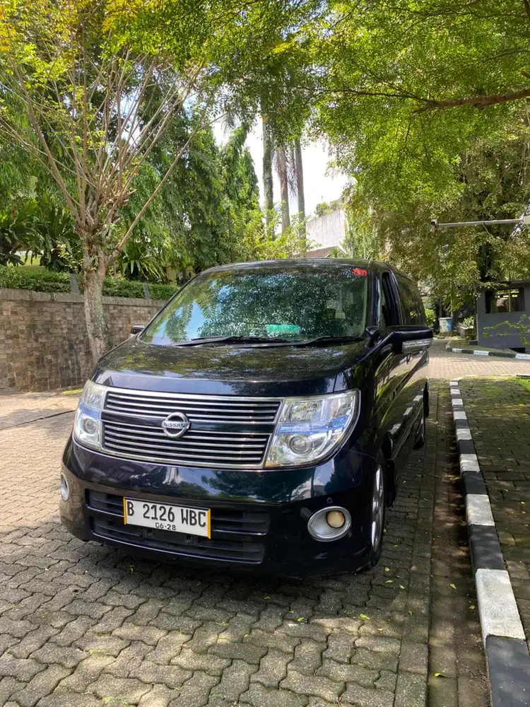 nisan elgrand thn2008 w blue blcak automtic pjk pjng istw tgn1 antik