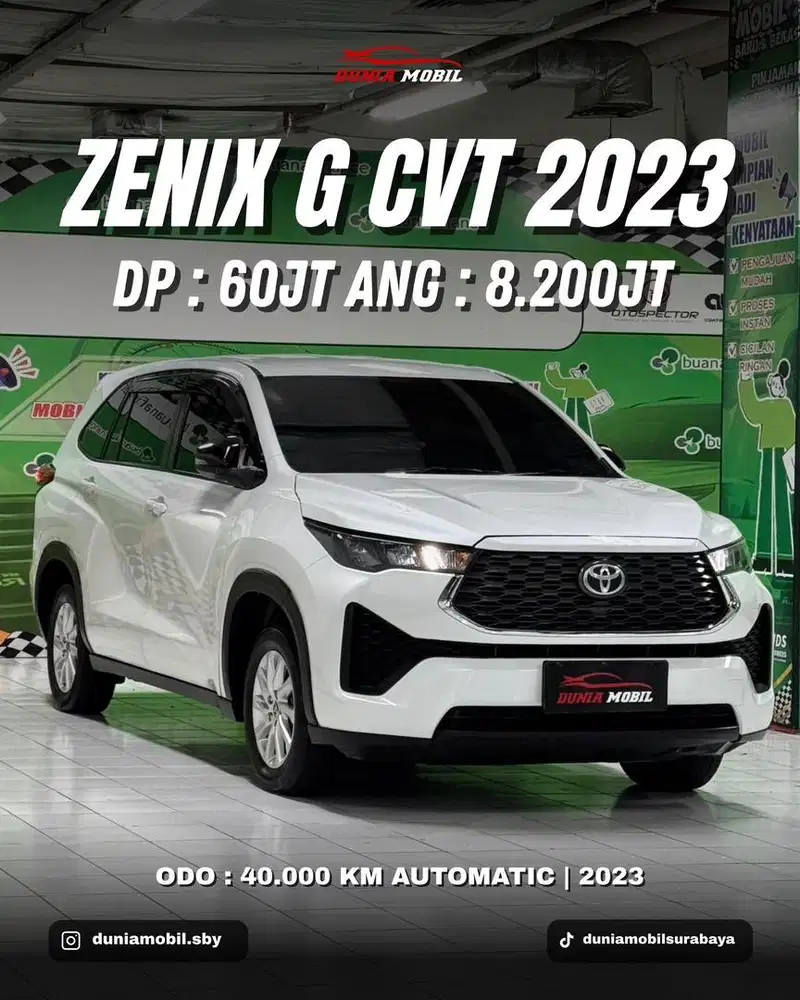 Zenix G CVT 2023 / 2024 Tgn Pertama Termurah di Jawa Timur Bisa Tukar