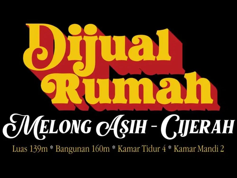 JUAL RUMAH MURAH DI, CIJERAH, SUDIRMAN, MELONG, BANDUNG KULON, GEMPOL,