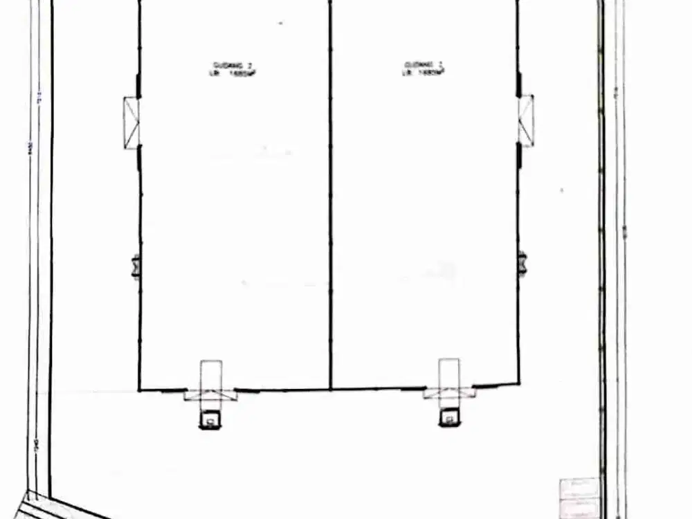 Disewakan Gudang Bangunan Baru Zona Industri Di Kawasan Pabrik Dan Pergudangan.