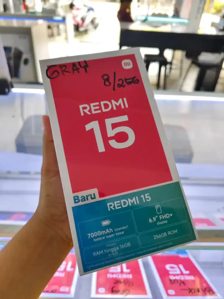 New Redmi 15 ram 8/256