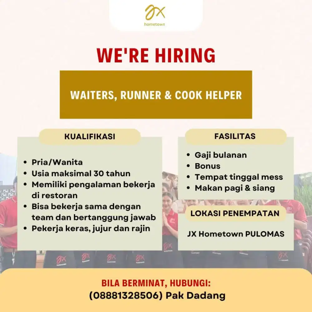 Lowongan pekerjaan restoran