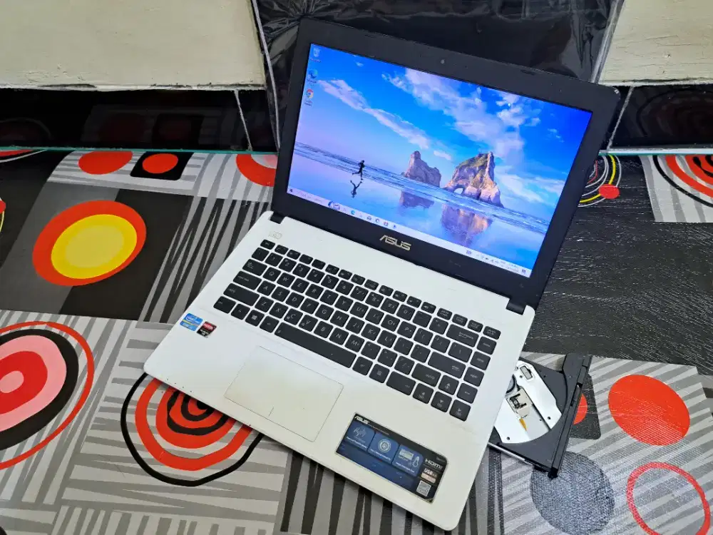 Jual BU asus X450 putih core i3 siapp pakai