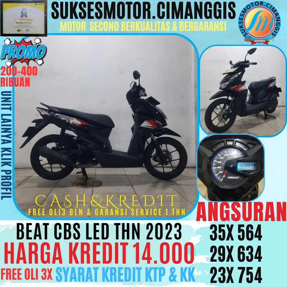 BEAT CBS LED CASHBACK UPTO 700RIBUAN FREE OLI 3 BLN