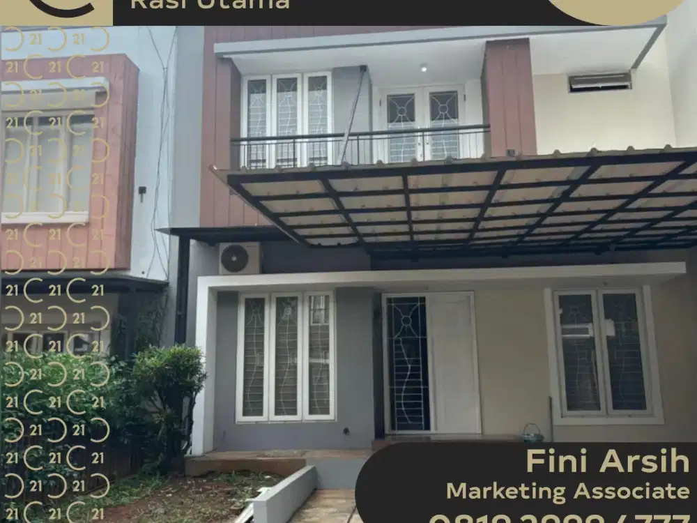 DISEWAKAN RUMAH 2 LANTAI DI RAFFLES HILLS TAPOS DEPOK