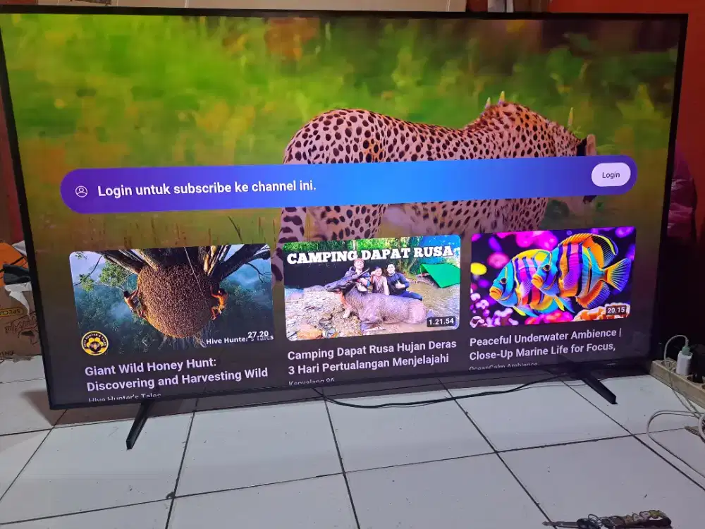 Jual tv samsung smart 65 inc tipe ua65au8000..jual cepat normal