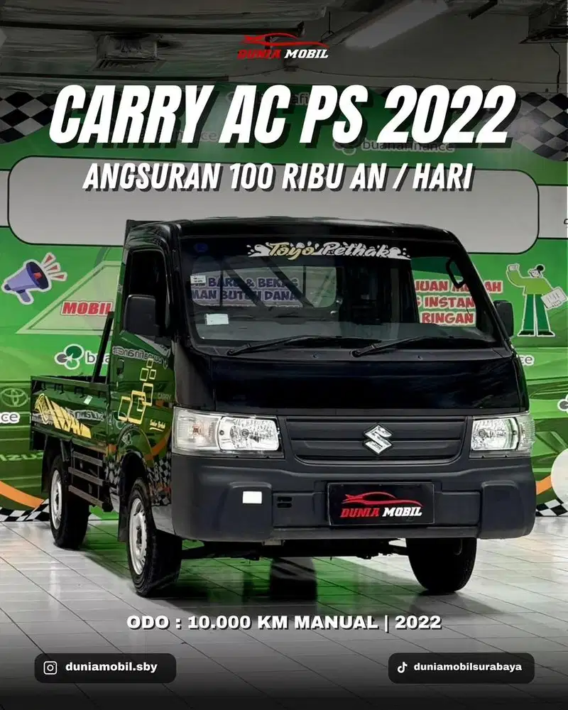 CARRY PICK UP 2022 / 2023 Kilometer 10rb Seperti Baru Siap Kerja