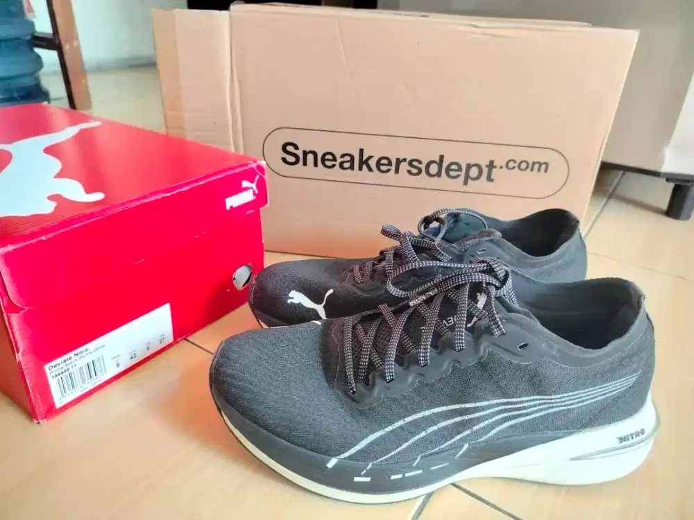 Sepatu puma deviate nitro 1 second original