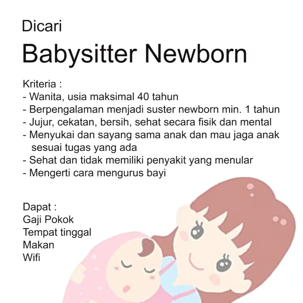 SUSTER/NANNY NEWBORN