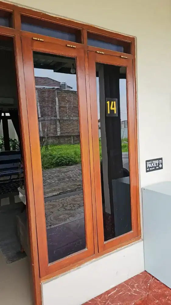 Kacafilm oneway riben kaca film sandblast polos & cutting logo BISA