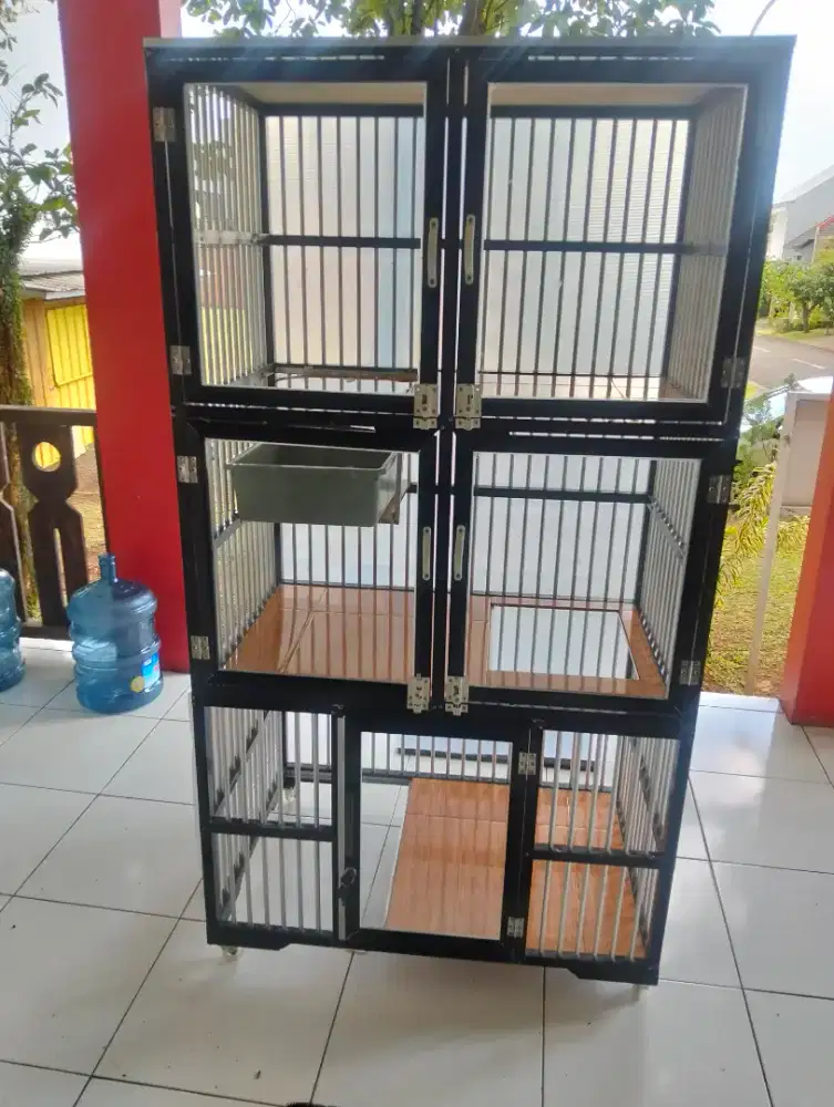 Dijual Kandang Kucing Alumunium Keramik Kaca