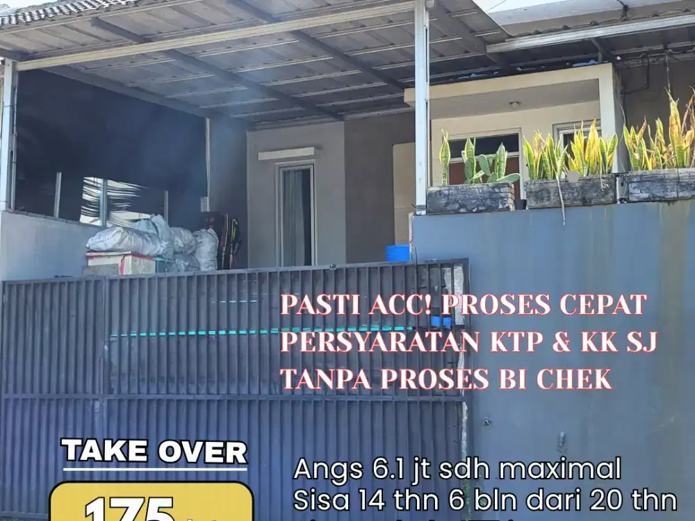Rumah Take Over kredit murah Cicaheum dekat RS Hermina Arcamanik