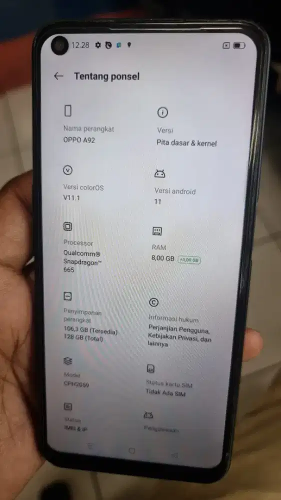 Oppo A92 8/128 batangan