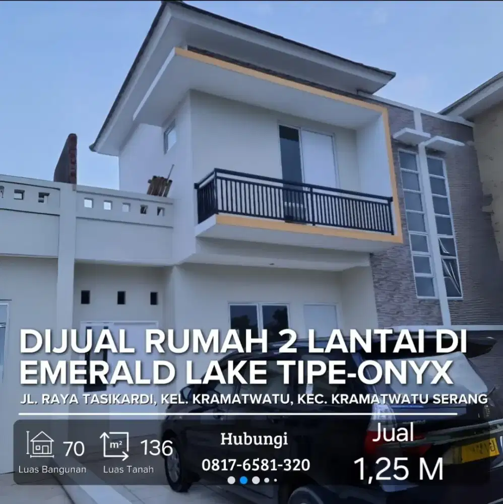 DIJUAL RUMAH 2 LANTAI DI EMERALD LAKE TIPE-ONYX