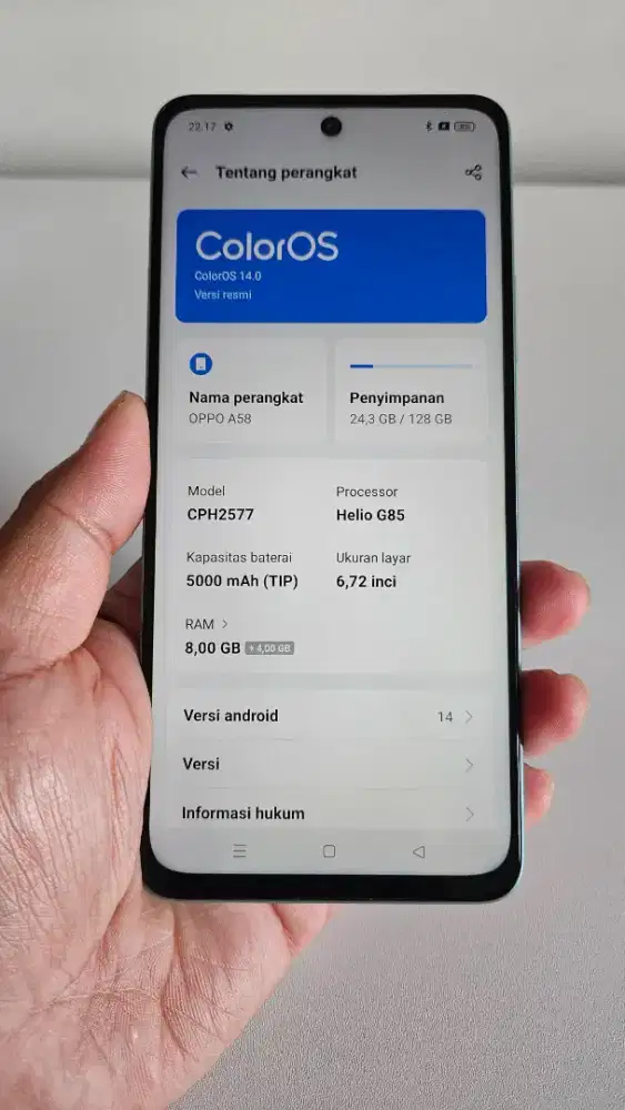 Oppo A59 128GB Like New