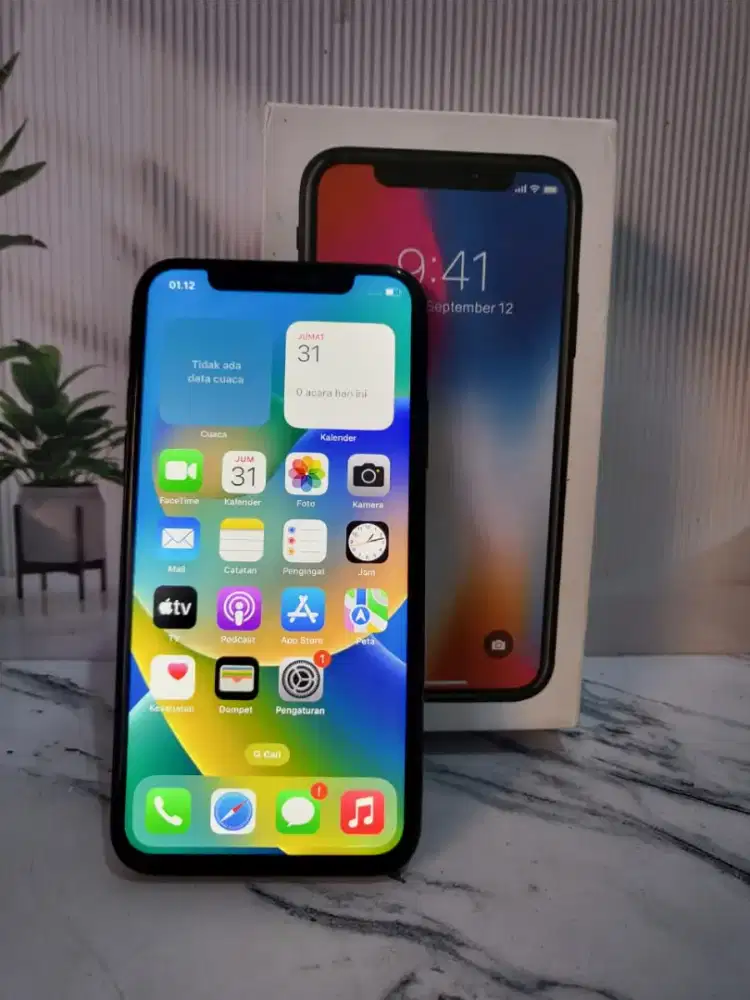 Jual cepat iphone x 256 fullset