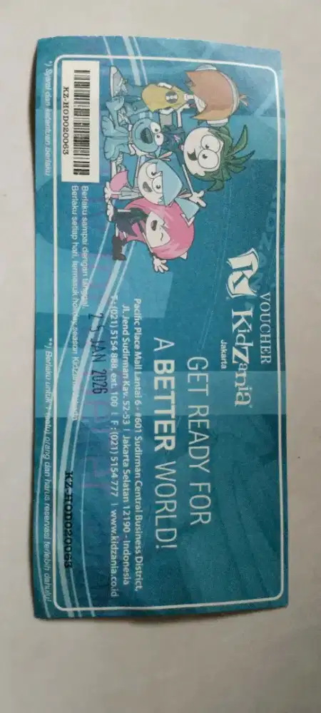 Jual voucher Tiket Masuk Kidzania