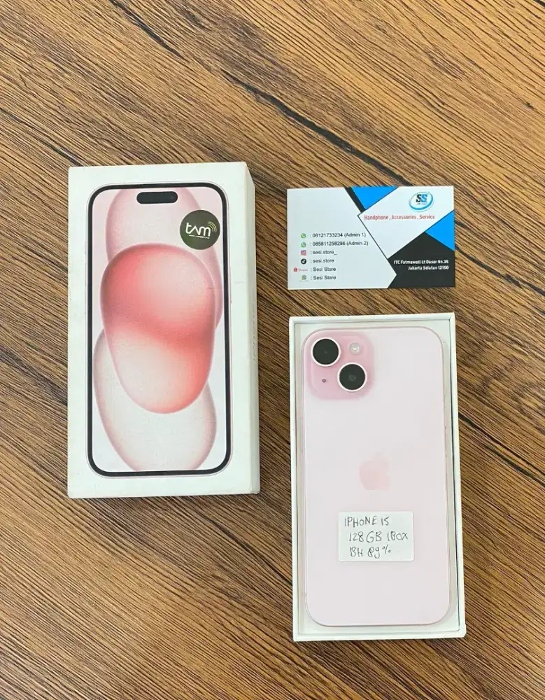 Iphone 15 128gb Ibox Pink Siap pakai