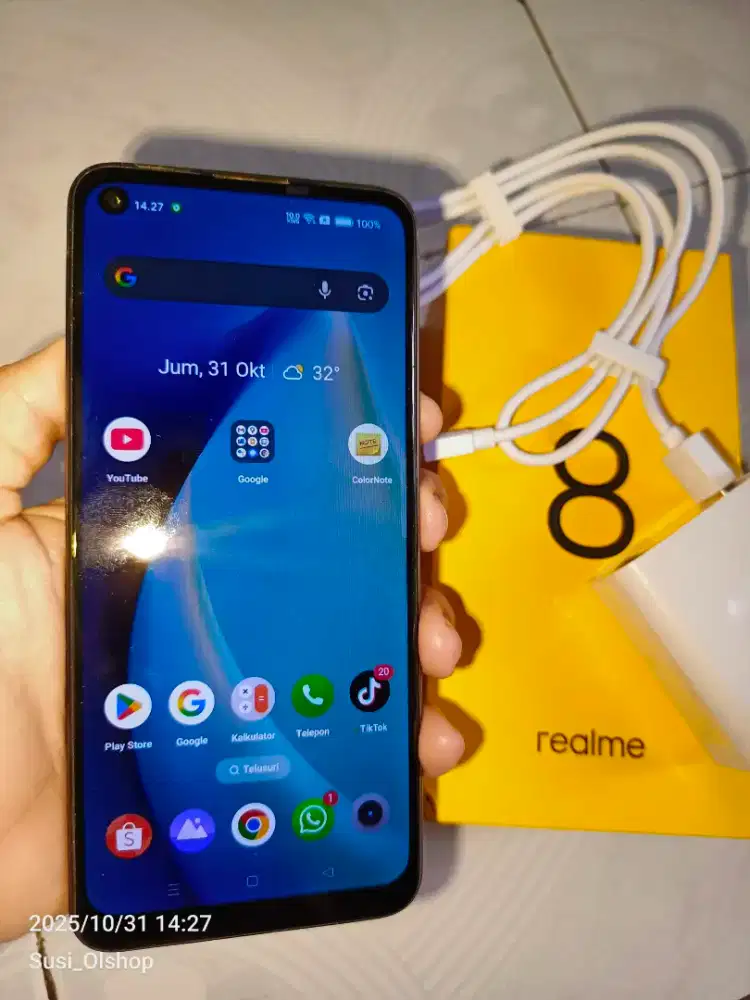 HP Realme 8 . Ram 8 giga/128giga