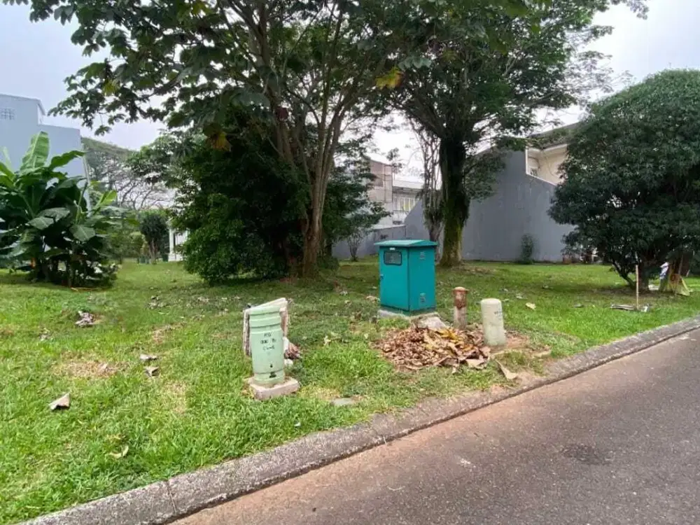 Kavling Hoek Ekslusif 425m² hadap utara timur di Bellagio The green