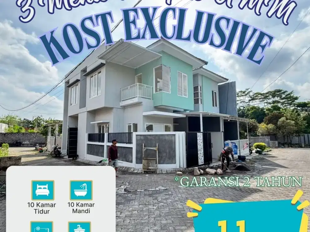 Rumah Kos 2 Lantai Strategis di Kawasan Kampus UMM Malang