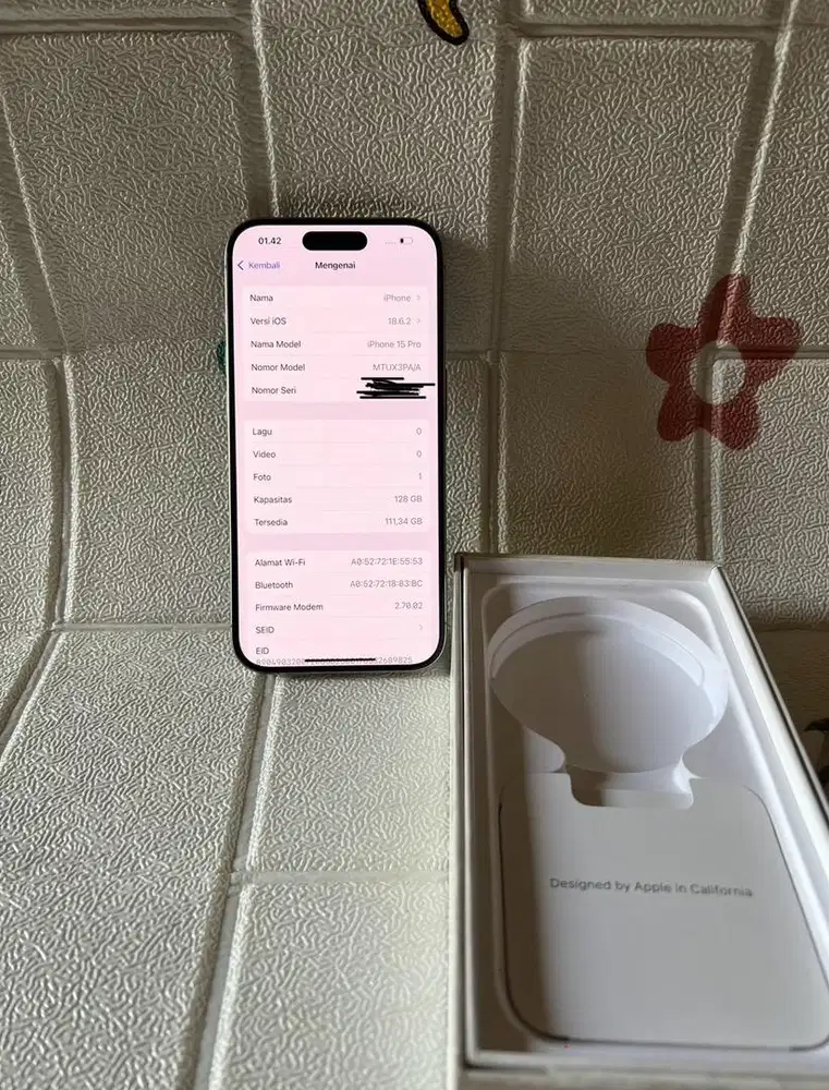 iPhone 15 Pro 128GB ex iBox resmi