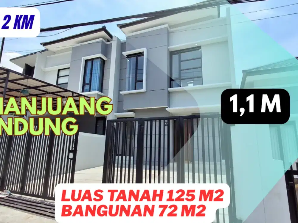 rumah minimalis baru siap huni tanah luas di cihanjuang bisa kpr
