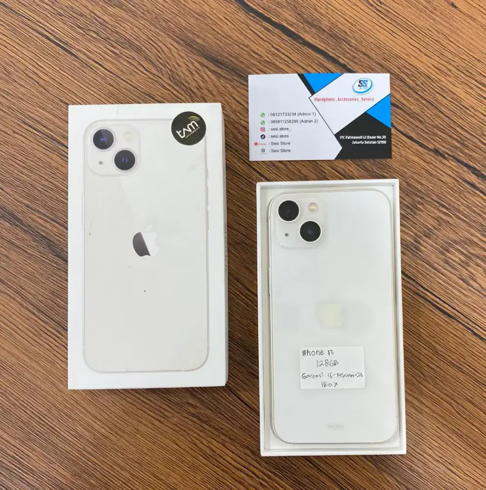 Iphone 13 128gb Putih Siap pakai