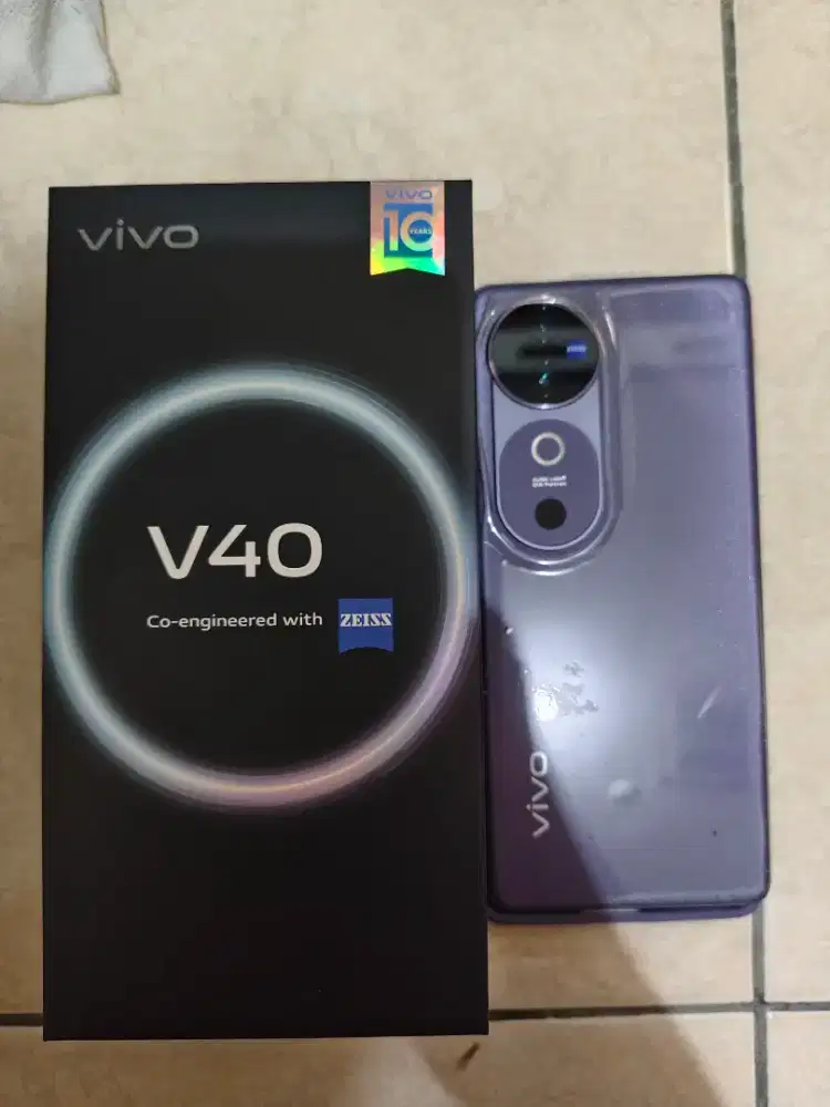 DIJUAL CEPAT HP VIVO V40 5G 12/256GB WARNA UNGU