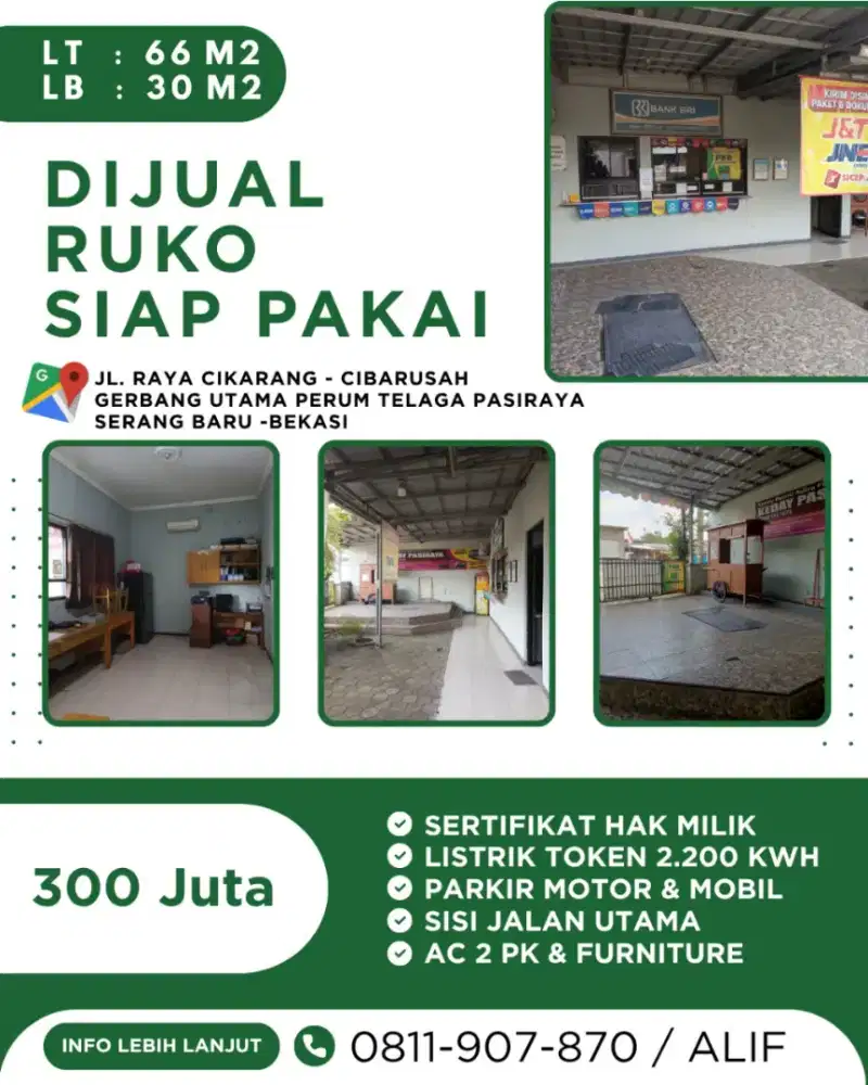 DIJUAL RUKO SIAP PAKAI