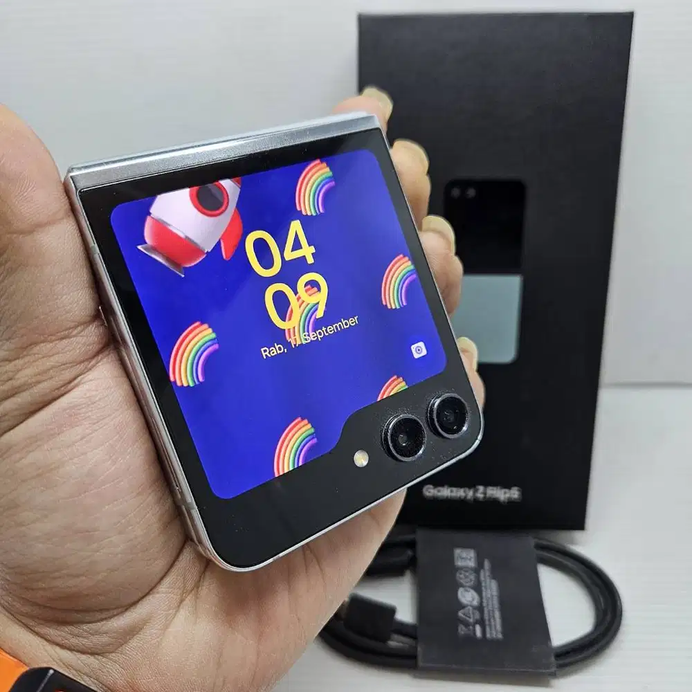 FULLSET MULUS SAMSUNG GALAXY Z FLIP 5 5G 8/256 MINT MULUS NO MINUS EX