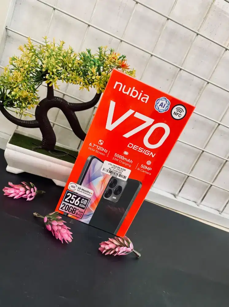 Nubia V70 DESIGN 16gb/256gb Bergaransi Resmi