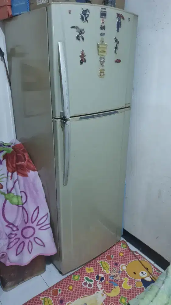 Kulkas 2 pintu toshiba plasma hybird
