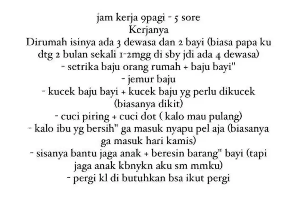 Lowongan kerja semi momong