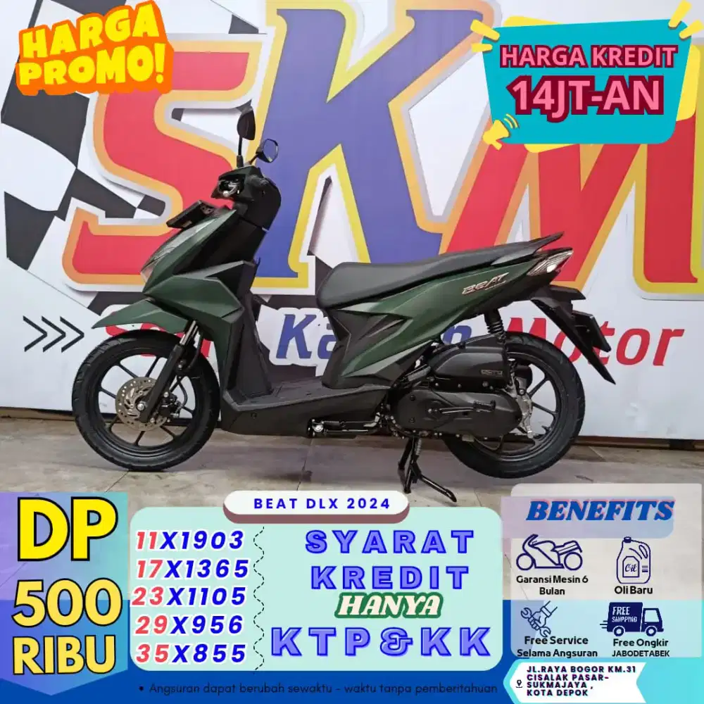 DP 500rb - bawa pulang beat deluxe 2024 bergaransi