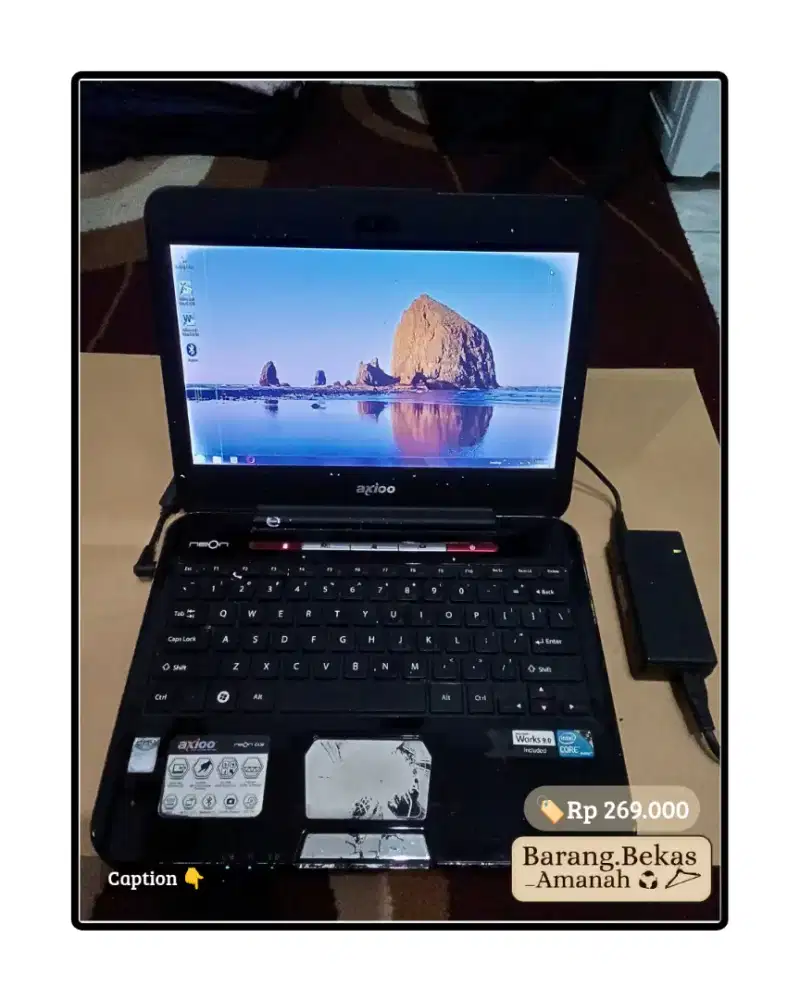 Dijual laptop Axioo Neon CLW harga bersahabat