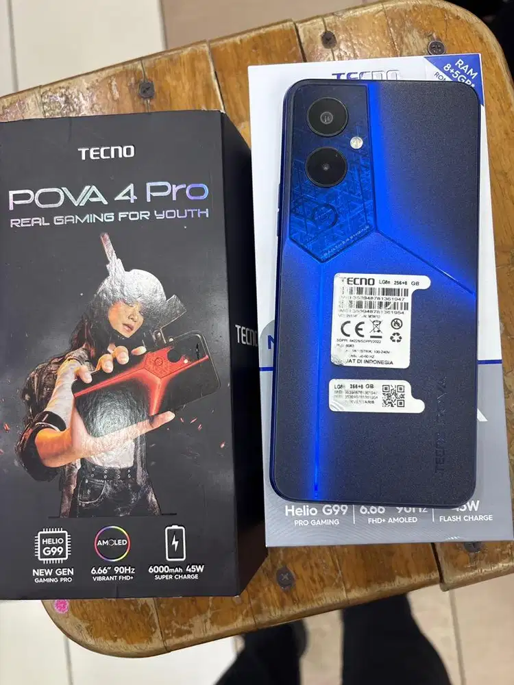 Dijual cepat tecno pova 4 pro ram 8+5 internal 256 fullset