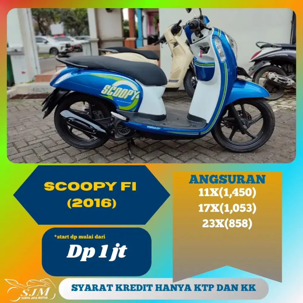 HONDA SCOOPY FI 2016 PAJAK PANJANG