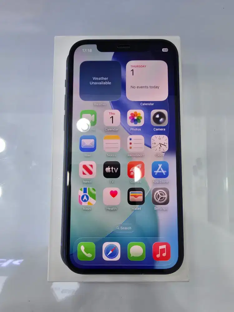 Iphone 12 128Gb Blue Ex Garansi resmi Inter Beacukai -MasterCom