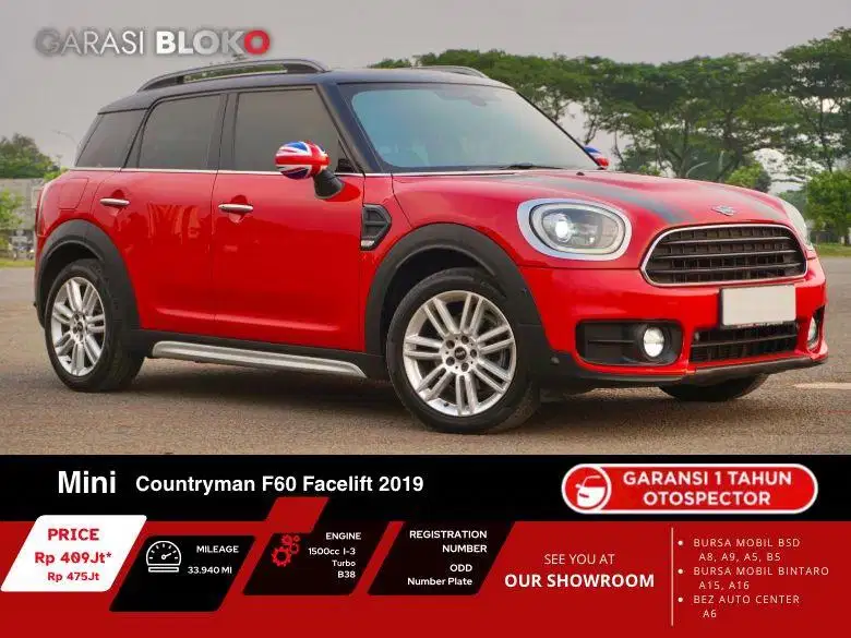 Mini Cooper Countryman F60 Facelift 5 Doors 2019