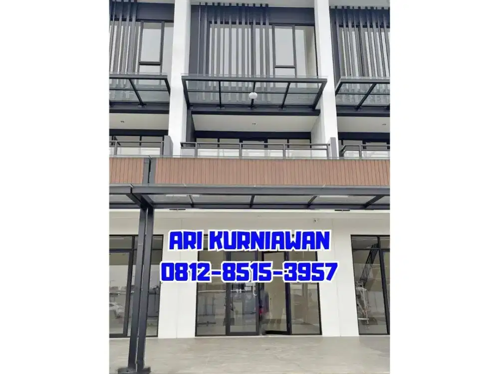 LANGSUNG HADAP JALAN PREMIUM RUKO HAMPTON AVENUE 2 TIPE BESAR 4,5x15