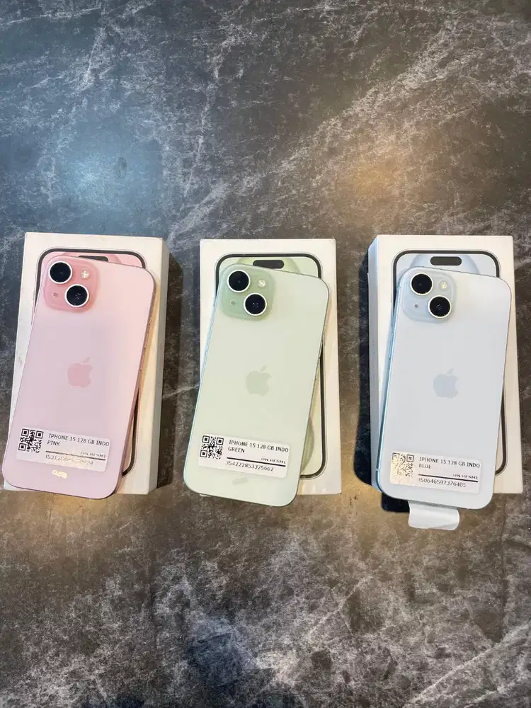 IPHONE 15 128 GB RESMI INDO FULLSET
