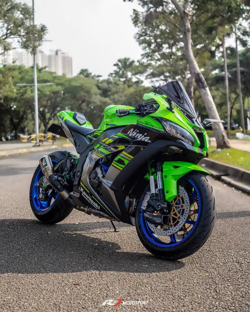 Kawasaki ZX10R ZX10 ZX 10 Nik 2017 Warna Hijau Knalpot Austin