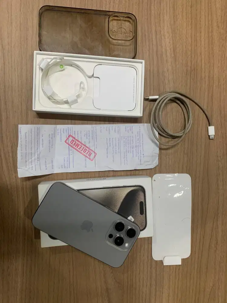 iphone 15 pro 128gb natural titanium resmi ibox