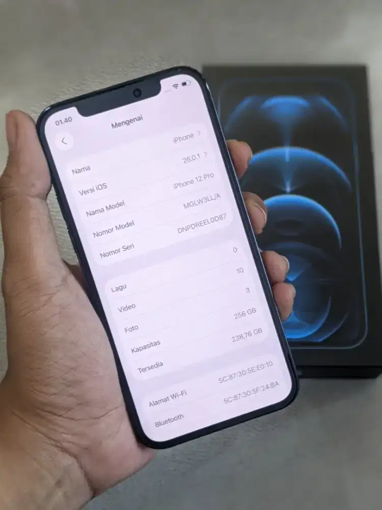 Iphone 12 pro 256GB beacukai